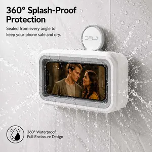 Bathroom Mobile Phone Holder – Minimalist Vacuum Suction Cup Phone Holder for Home Use, Waterproof and Anti-Fog, Wall-Mounted Phone Case