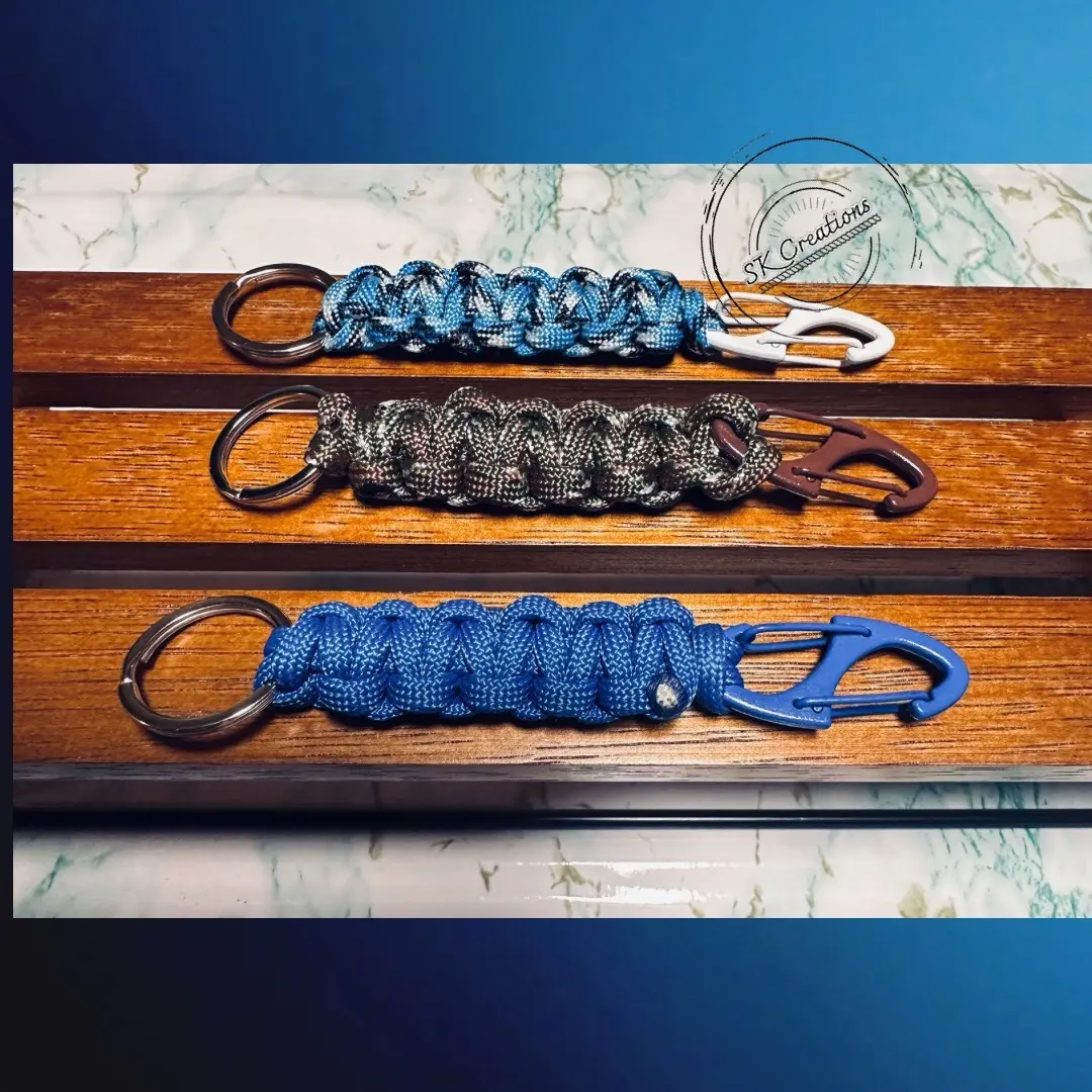 Durable Carabiner Paracord Keychain for Adventurous Souls
