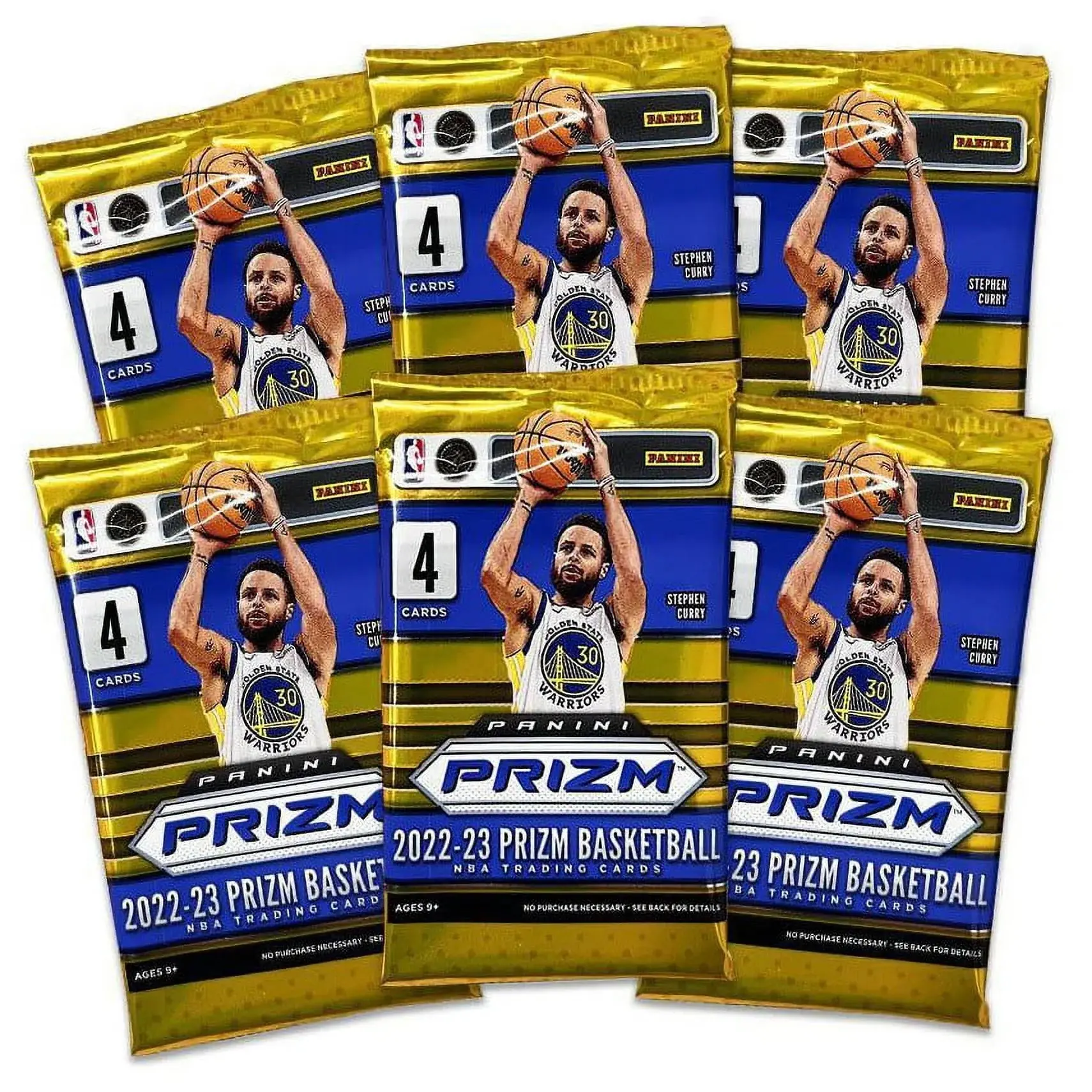 Sealed Pack (4 Cards) from 2022-23 Panini Prizm Basketball, Officially Licensed NBA Trading Cards, Paolo Banchero & Chet Holmgrem Rookie Year