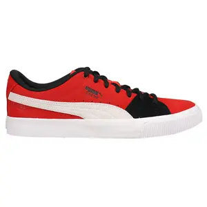 PUMA Mens Suede Skate Nitro Slip On Sneakers Shoes Casual - Red