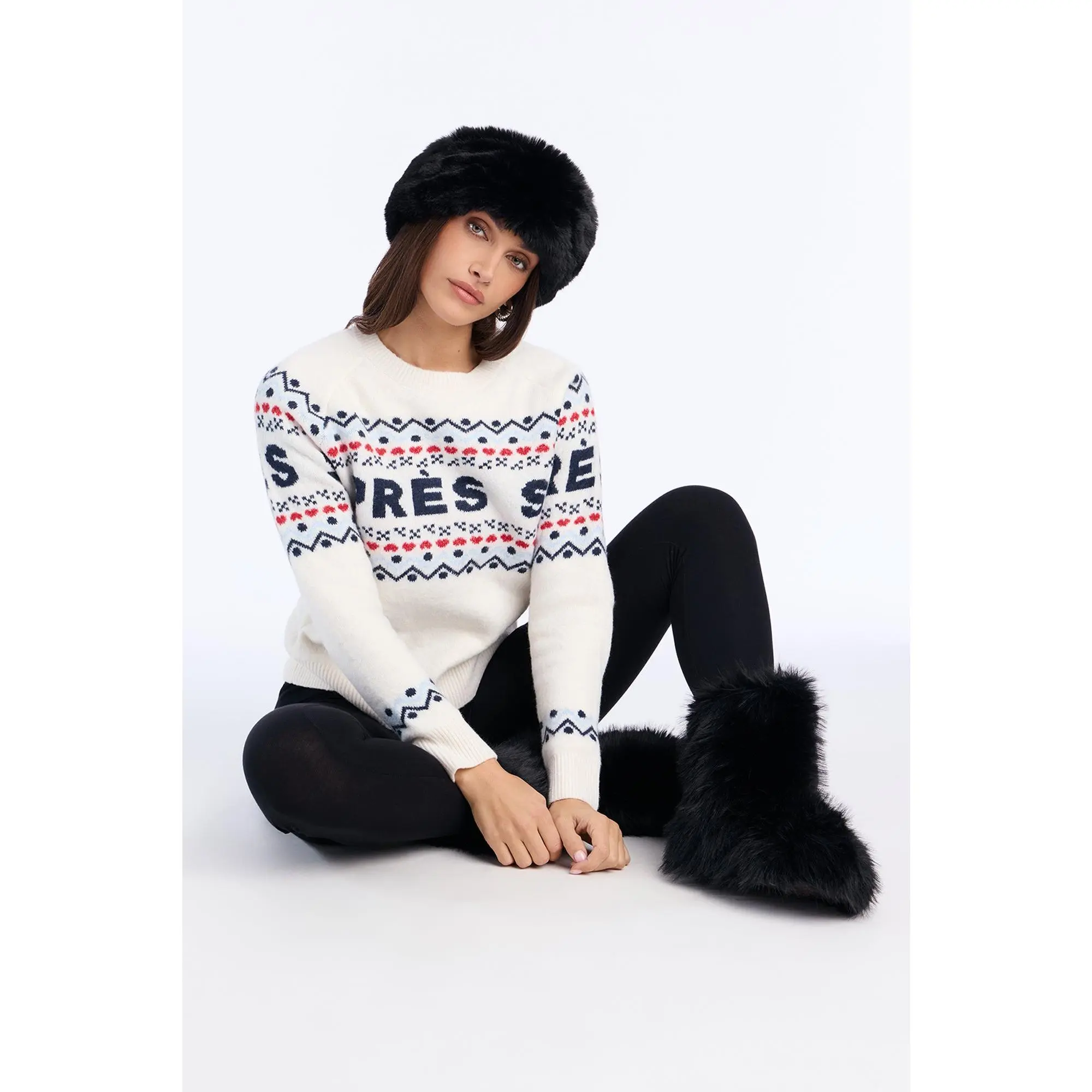 Ski Après Fair Isle Sweater - Ivory/combo