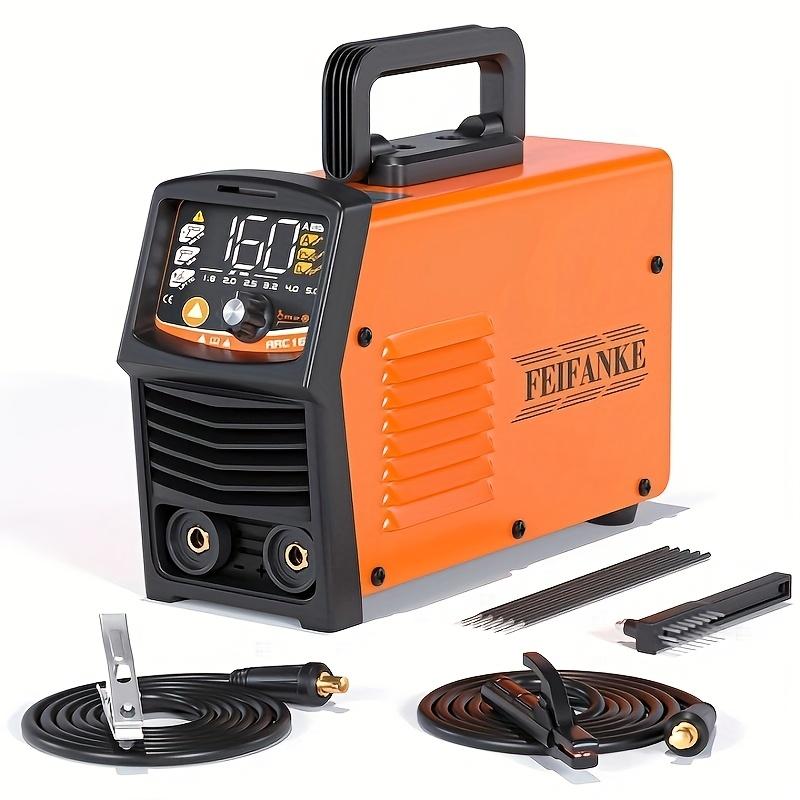 FEIFANKE ARC160A 5PC Rods Stick Welder, Portable 110V/220V Welder Machine,IGBT Inverter Synergic Control Arc Welder with Led Digital Display