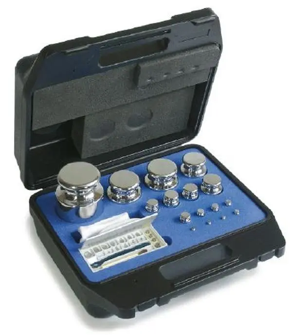 1 mg-5 kg F1 Class Set of Weight in Plastic Case with Stainless Steel