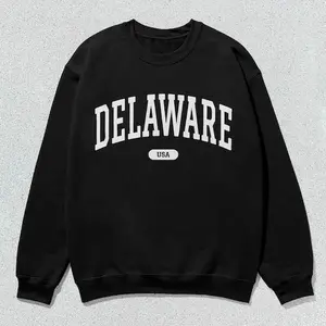 Delaware Sweatshirt USA Crewneck Sweater Unisex