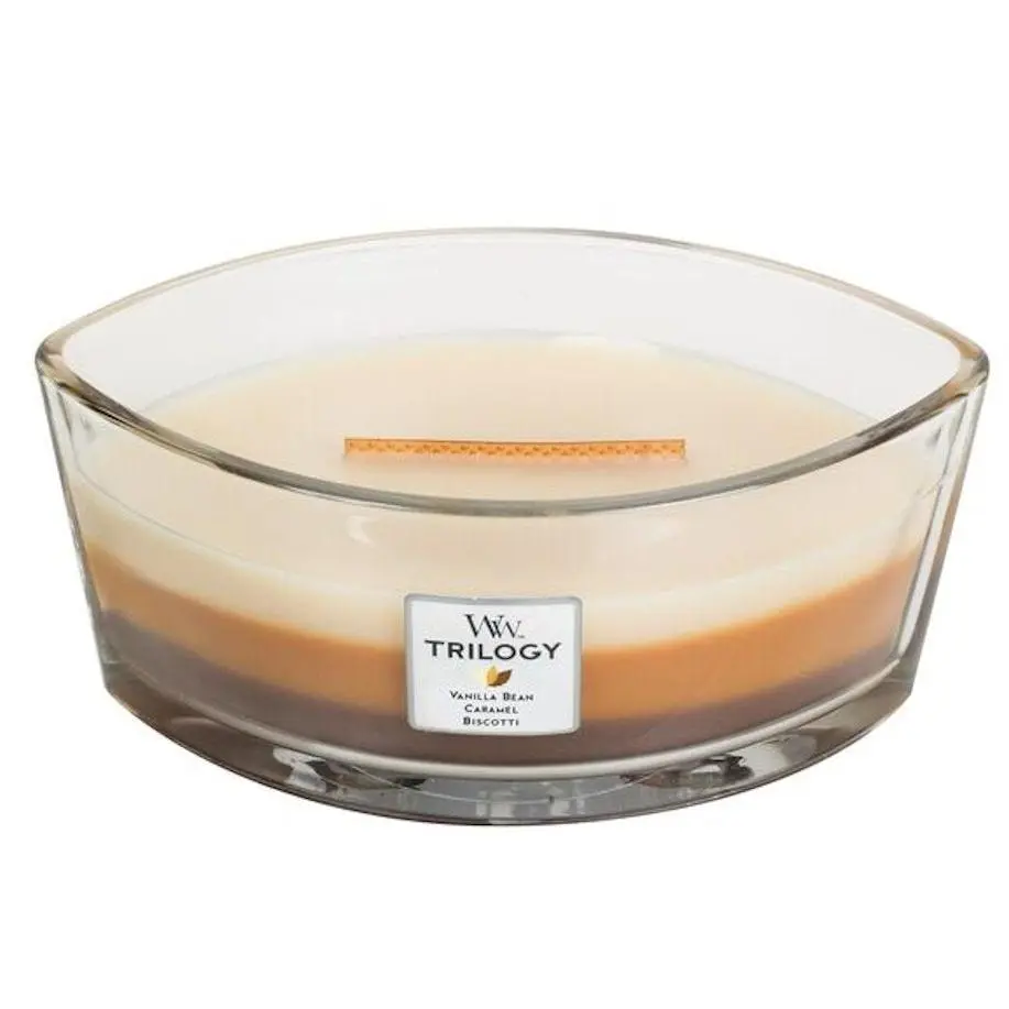 CAFE SWEETS TRILOGY - HearthWick Flame Scented Candle by WoodWick - 3 in One