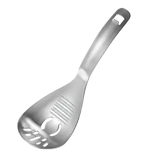 2Pcs Stainless Steel Ginger Grating Spoon, Manual Garlic Masher, Kitchen Gadget for Mash Garlic and Ginger, Durable Cookware Accessories, Kitchen Cooking Accessories