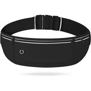 Running belt for cell phone, waterproof running bag for men and women, runner's hip bag with 3 pockets, non-slip cell phone bag for jogging, Trail Running, cycling, fitness, walking, Sport