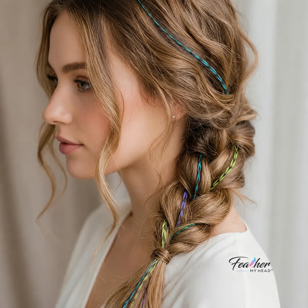 Caribbean Feather Hair Extensions Mix