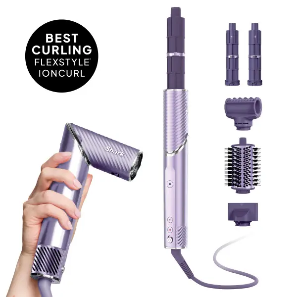 Shark FlexStyle IonCurl Hair Styler in Lilac - HD840 Shark FlexStyle IonCurl Hair Styler in Lilac - HD840