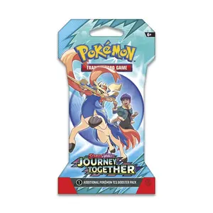 Pokémon Scarlet & Violet Journey Together SLEEVED Booster Pack - 10 Cards with Basic Energy