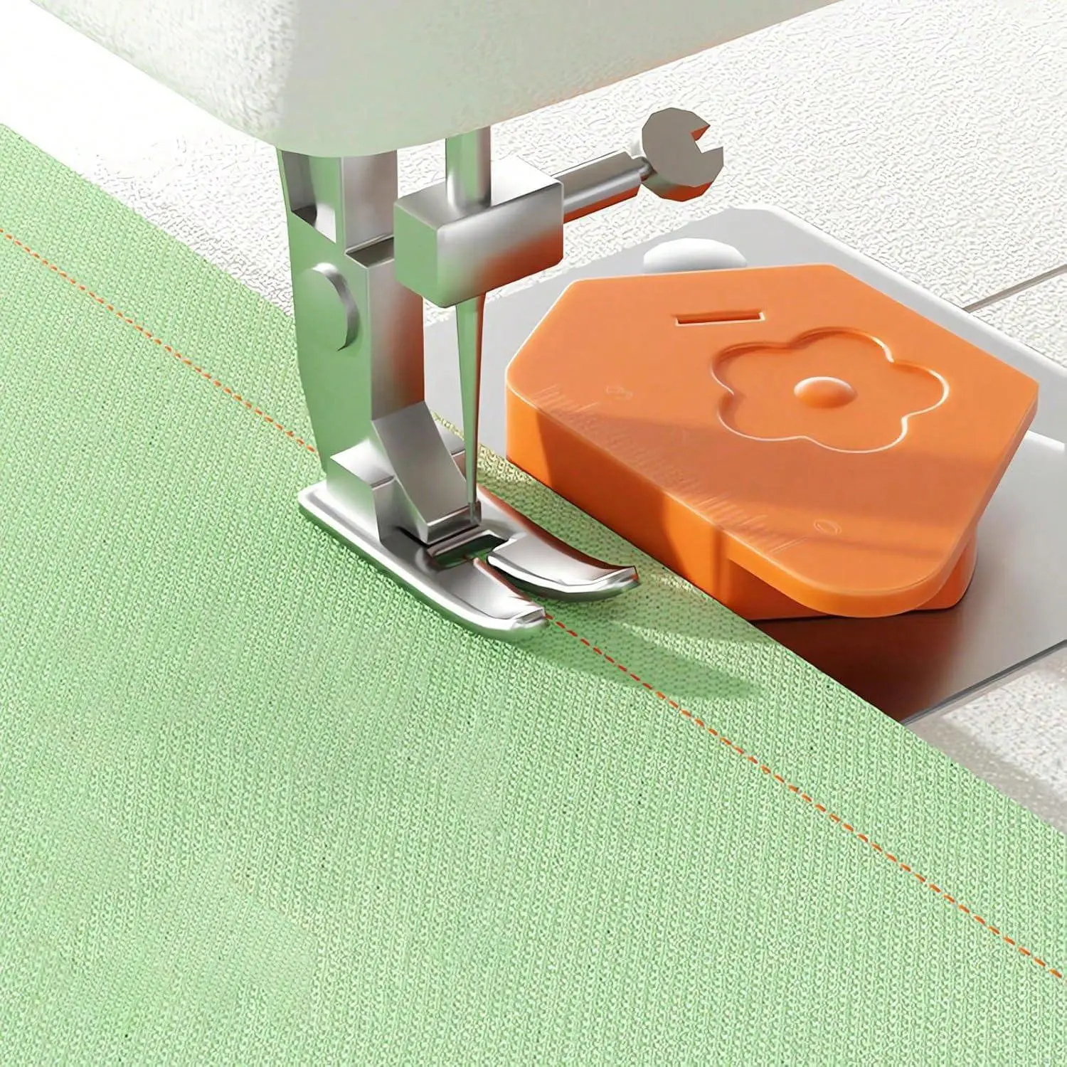 Magnetic Seam Guide for Home Sewing Machine, 1 Count Polygonal Seam Guide Hemmer Guide with Scale, Magnetic Sewing Guide, Sewing Supplies & Accessories, Sewing Machine Attachments, Sewing Supplies Crafts