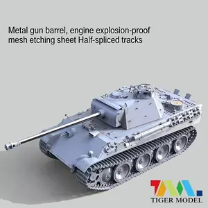 Katchi Models Tiger Model 4904 German Panther G 1/35 Scale Medium Tank Assembly Kit, Detailed Military Collectible Toy