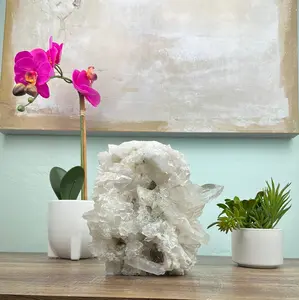 Clear Quartz Cluster Lamp