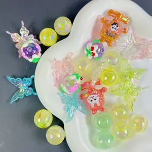 Noble Girl DIY Beads and Crafts for Pen and Keychain & Jewelry Accessories - Colorful Charms for Phone Cases & Craft