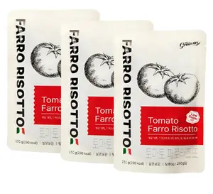 GrainOn 3-Pack Tomato Farro Risotto Pack 250g – Low Calorie, High Fiber & Diet-Friendly Gourmet Risotto
