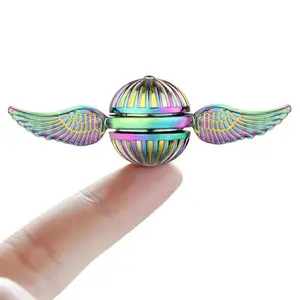 CNC Aluminum Golden Snitch Fidget Spinner - Cool Style Stress Relief Tool, Alleviates Stress & Calms the Mind, Unisex Fingertip Gyro, Home & Festive Party Supplies Gift for Party Bags