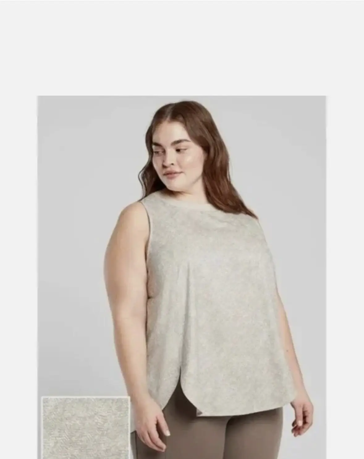 NWT Athleta Women's Plus Size 2X Zephyr Print Tank Size 20W - 22W Sleeveless Crewneck