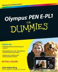 USED-Olympus PEN E-PL1 For Dummies (For Dummies Series) by Julie Adair King (Paperback)