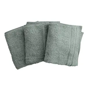 Cariloha  13 x 13 in. Bamboo Washcloths Set for Unisex, Ocean Mist - 3 Piece