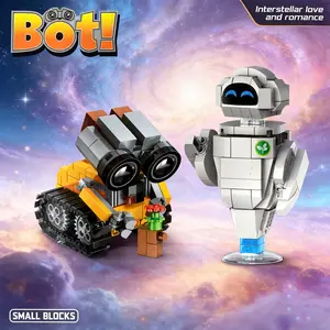 Cool Robot Model Assembly Decorative Ornament, Building Block Set Model, Diy Building Model for Home Interaction Decoration, Creative Gift for Couples and Family