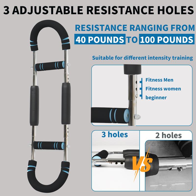 Cassaio Twister Arm Trainer for Men & Women ,Adjustable Resistance Chest Workout Equipment Home Gym with Detachable Design ,40lb-100lb Arm Chest Trainer Upper Body Exercise Equipment CA001