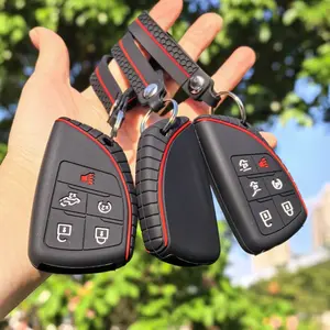 Key Fob Cover For Chevy Silverado 1500 Suburban Tahoe GMC Sierra 1500 Silverado Sierra 2500HD 3500HD For BUICK Envision Keychain