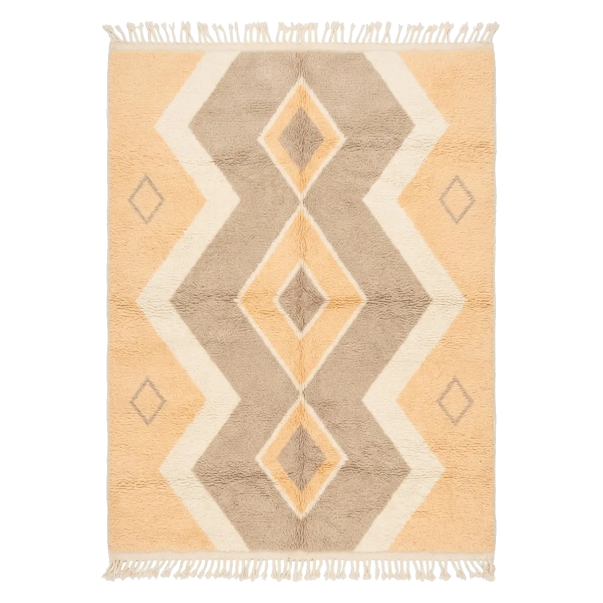 The Golden Zigzag Moroccan Rug