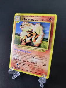 Cut 3D Arcanine XY Evolutions #18 – Hand-Cut CardRizzma Art with Epoxy and 3D Layered Effect