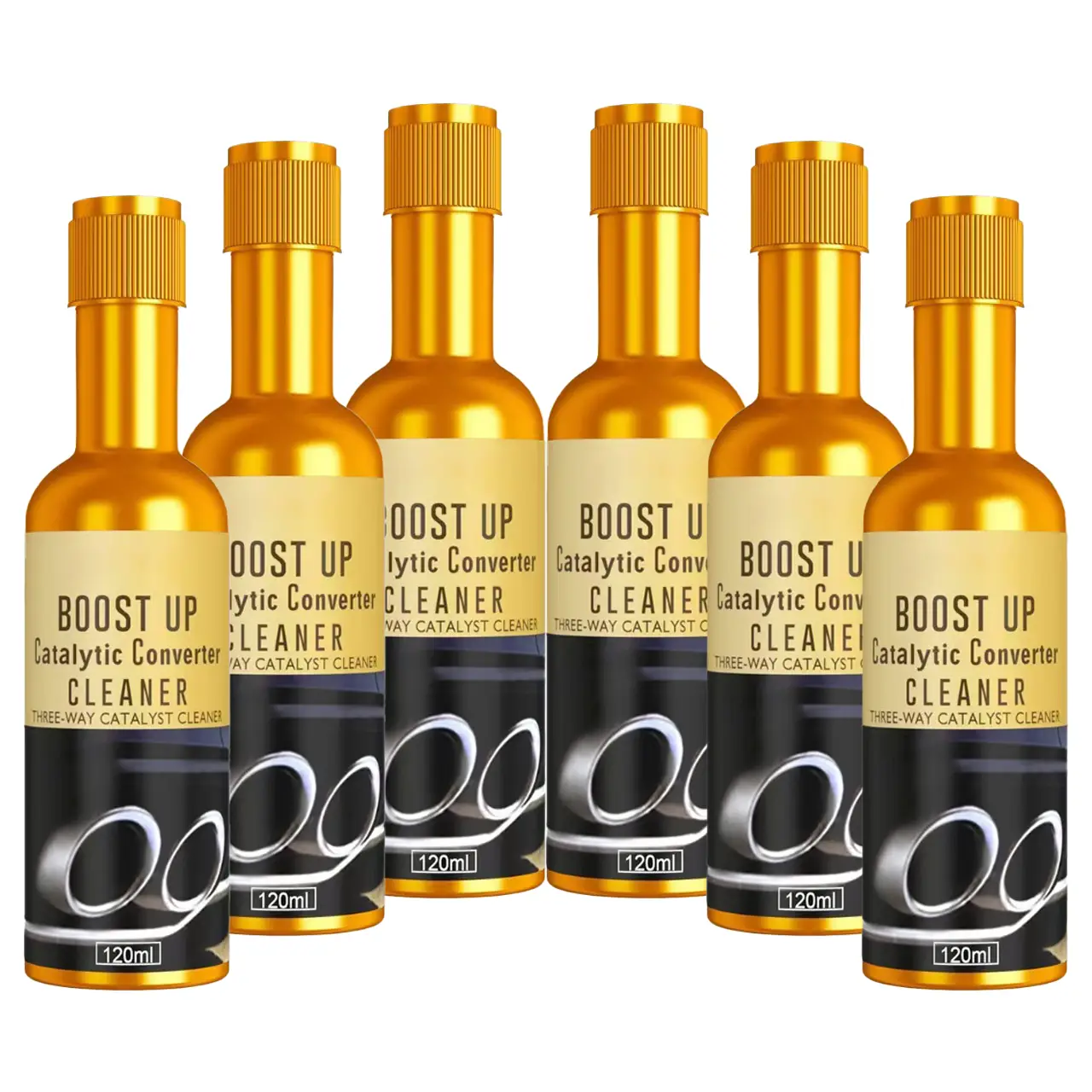 RAYHONG Boost Up Catalytic Converter Cleaner 120ml - Engine Internal Disassembly Free Cleaner for Exhaust Gas Decarbonization & Air Quality Improvemen