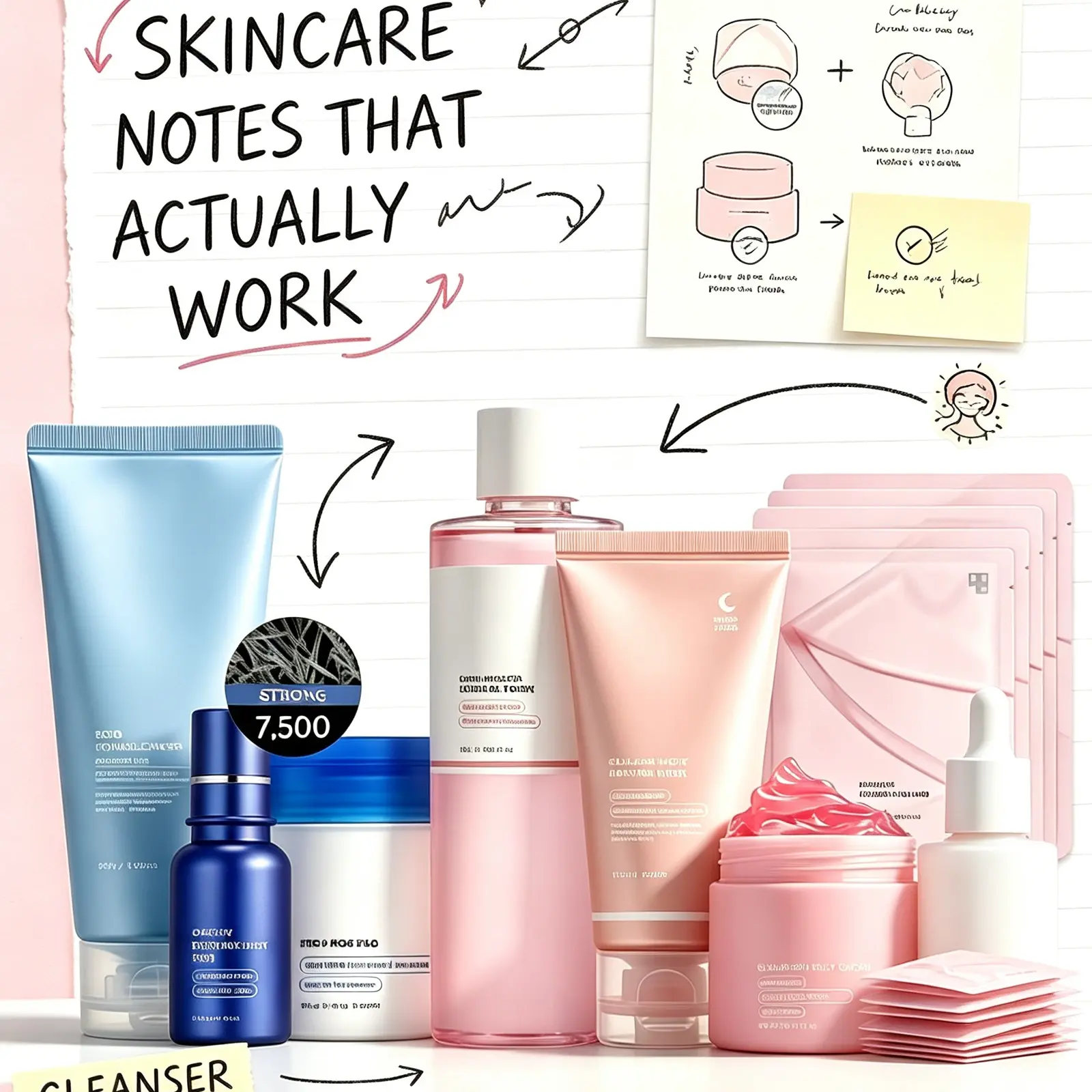 Glass Glow Korean Skincare Set | 8-Piece Routine for Hydration, Brightening & Smooth Glass Skin