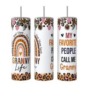 Granny Life 20oz skinny Tumbler Drinkware Insulated Lid Coffee Portable