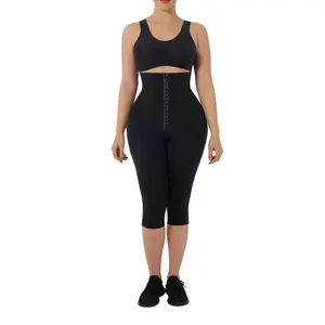 FeelinGirl High Waist Tummy Control Leggings for Women Waist Trainer Corset Compression Yoga Pants with Pockets high waisted