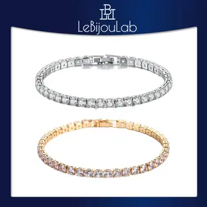 [LebijouLab] 4mm Cubic Zirconia Tennis Bracelet | 6.5inches & 7.5inches Tennis Bracelet For Men and Women | Holiday Gift | Birthday Gifts Anniversary Gift Best Valentines Day Gift for 2026 | Gift for her| Gift for girlfriend and wife P2