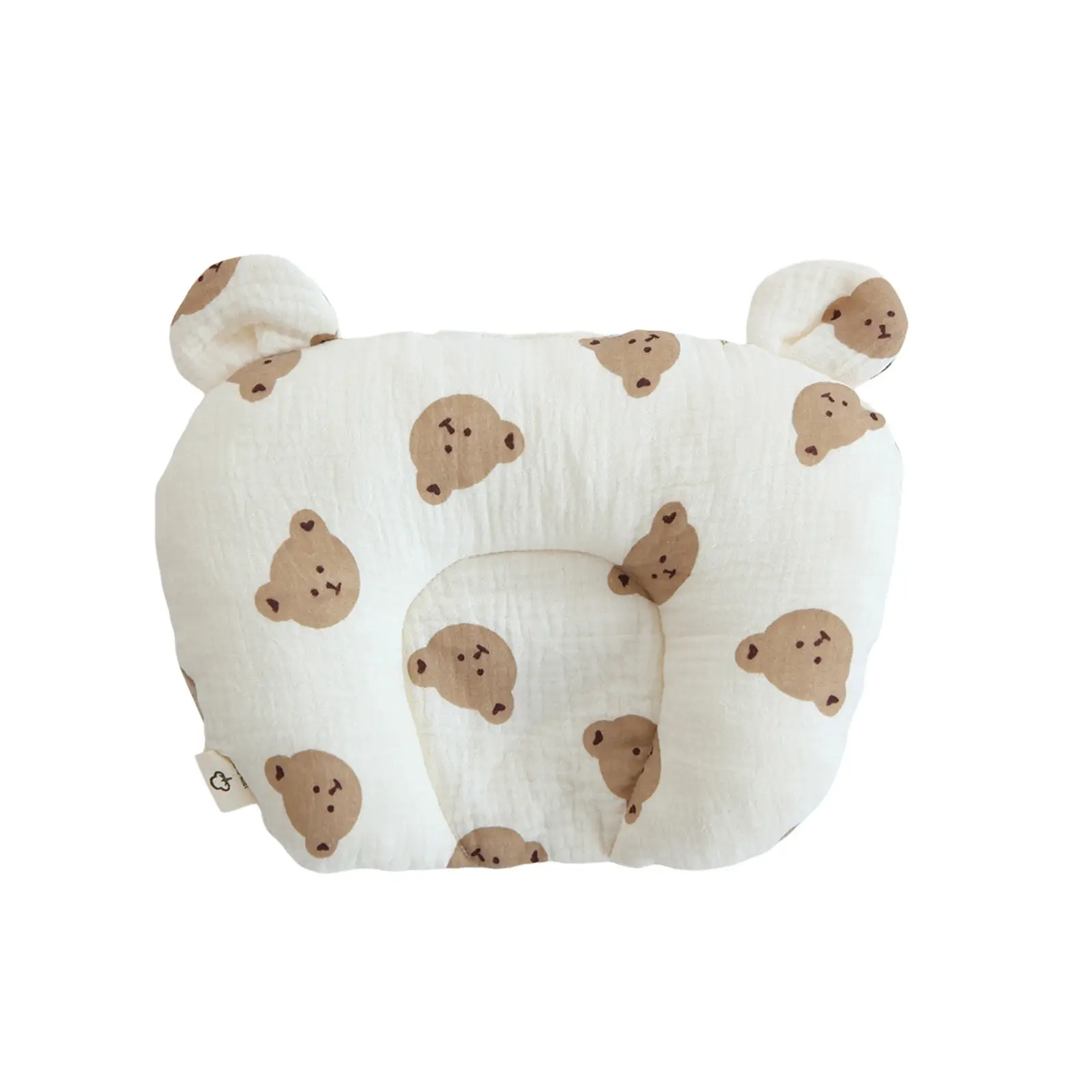 Baby Head Neck Support Pillow, Bear Flower Heart Pattern Neck Pillow, Baby Travel Pillow for Stroller Neck Support for Newborn Multi-Functional Soft C