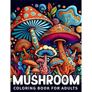 Mushroom Coloring Book For Adults: Mushrooms Adult Coloring Book Features Mushroom, Fungi, For Stress Relief And Relaxation for adults, teens, and every Mushroom lover