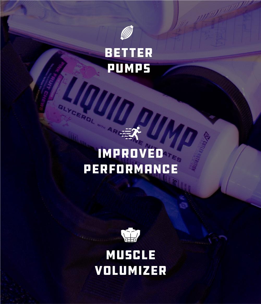 Cutler Nutrition Liquid Pump Caffeine Free Pre-Workout Supplement with Glycerol & Arginine Nitrates for Muscle Pumps and Hydration - Gym