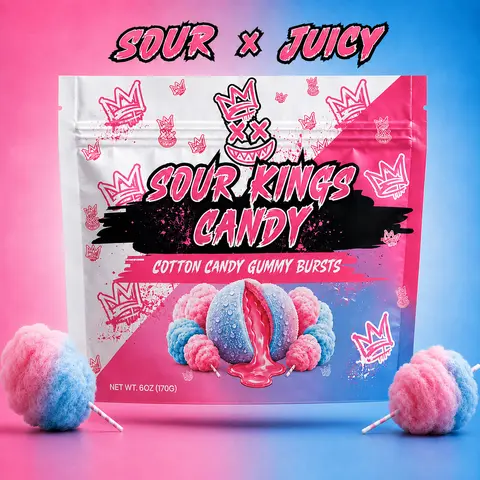 Cotton Candy Sour Bursts - Viral Sour Candy Snack