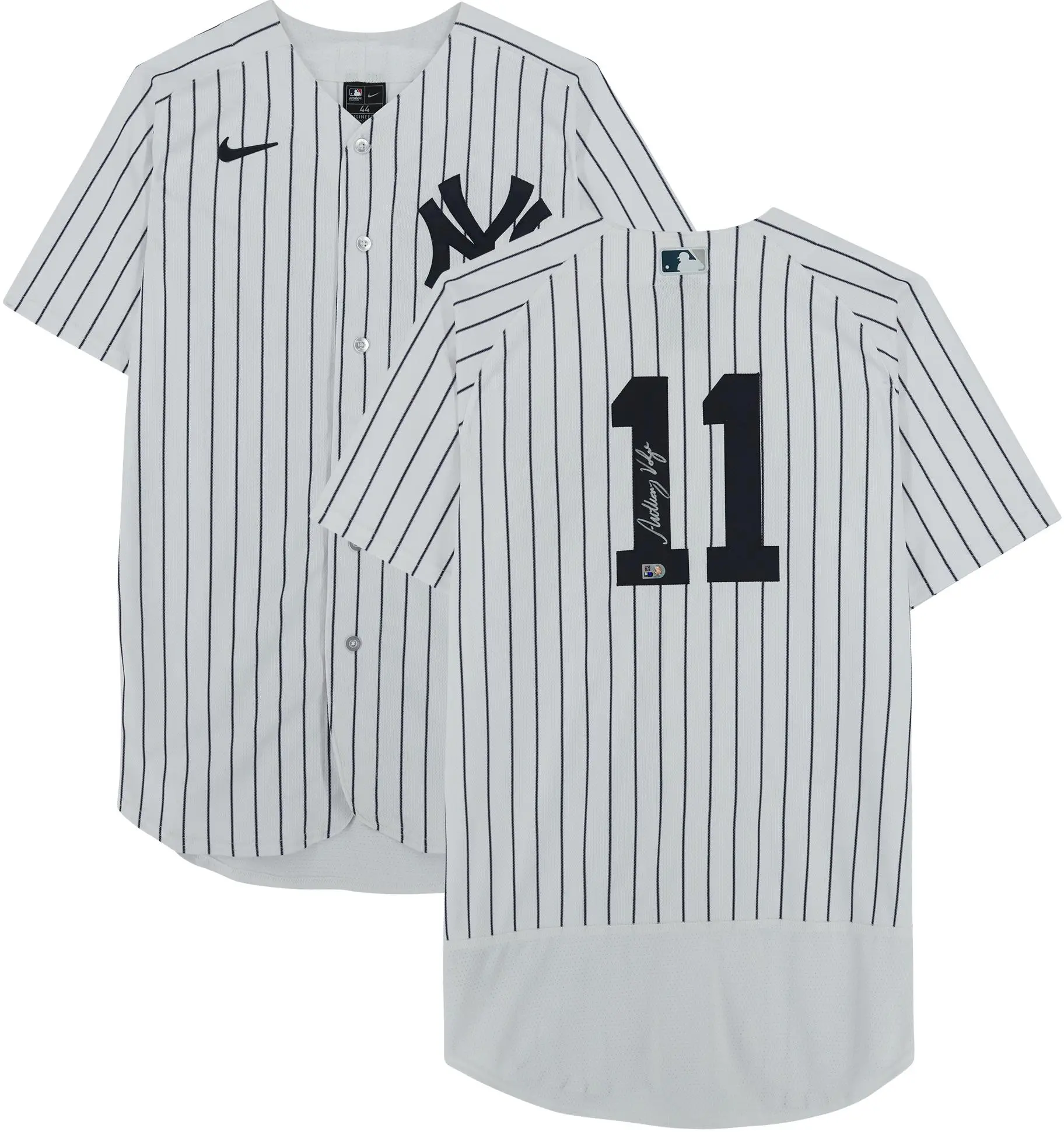 Anthony Volpe New York Yankees Autographed White Nike Authentic Jersey - Fanatics Authentic Certified