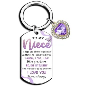 Niece Gifts from Auntie Uncle Keychain Gifts for Nieces from Aunt Stocking Stuffers for Kids Niece Birthday Gifts Best Niece Ever Gifts Graduation Gift Christmas Valentines Day Gift