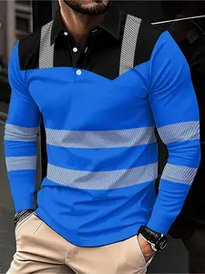 Men's casual 3D printed shirt, newly designed, lightweight and breathable fabric, machine washable with a turned-down collar and long sleeves, outdoor work and casual shirt, bold printed design, durable material