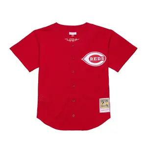 Deion Sanders Cincinnati Reds 1997 Red Batting Practice Jersey
