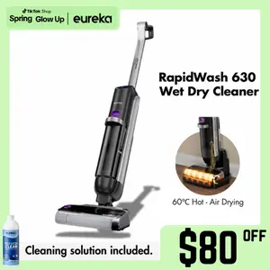 Eureka RapidWash 630 Cordless Wet Dry Cleaner 170° Reclinable Hot Air Drying Self Cleaning Vacuum Mop Combo for Hard Floors Pet Hair Sticky Messes, TiktokShopSpringGlowUp