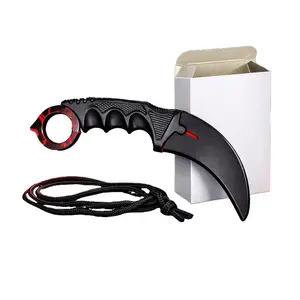 CSGO Rubber Knife Trainer, Fake Knife Designed for Practice, Airsoft, and Play, Safe Dull Training Prop for Cosplay, Collection, Display, Multiple Styles Available
