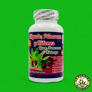 La Purisima Naturista Higado Pancreas y Riñones 60 Tablets 100% Natural Detox Formula for Liver Pancreas & Kidney Cleanse with Turmeric & Ginger for Optimal Health
