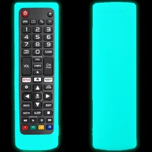 Cover for  TV AKB75095307 AKB75375604 AKB74915305 Remote, Glow in The Dark Replacement Remote Cover Case Holder  Sleeve Protector for   TV Remote Control - Glow Blue