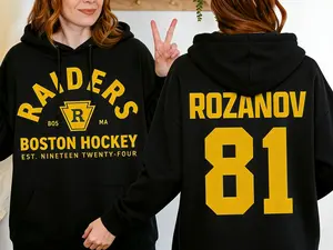 Ilya Rozanov Boston Raiders 2-Sided T-shirt Heated Rivalry Inspired Hudson Williams Connor Storrie Shane Hollander Unisex Classic Fit