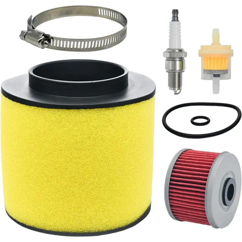 Foreman 450 Air & Oil Filter Replacement for Honda Rancher 350 TRX350 2000-2006 17254-HN5-670 400 TRX400 TRX450 1995-2004 17254-HC5-900 with Spark Plug Change Kit, 8.1 Ounces