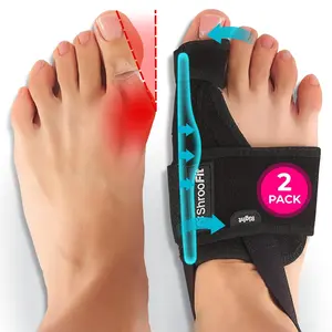 Bunion Corrector for Women & Men \u2013 2-Pack Big Toe Straightener & Bunion Splints \u2013 Adjustable Orthopedic Toe Corrector Brace \u2013 Day & Night Pain Relief Support