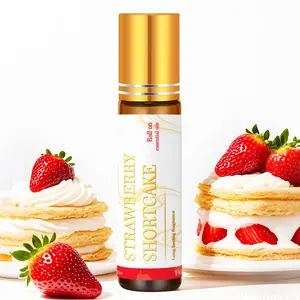10ML Strawberry Shortcake Roll-On Essential Oil, Alcohol-Free Massage Oil, Long-Lasting Scent, Body Massage Oil, Humidifier Diffuser, Car Air Freshener, Fragrance Oils
