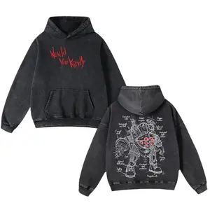 Bioshock would you kindly best daddy v3 art horror fsp game movie Game Washed Hoodie unisex Streetwear Tops 90s christmas t shirts